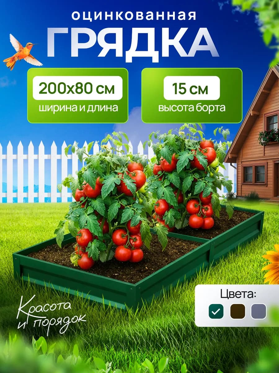 0.8 × 2 м, h15 см