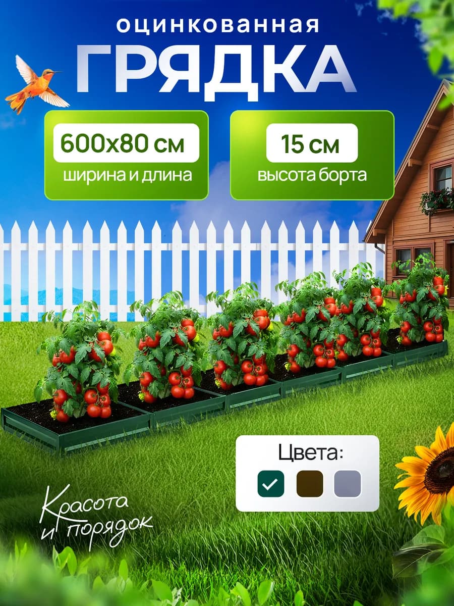 0.8 × 6 м, h15 см